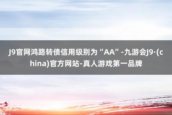 J9官网鸿路转债信用级别为“AA”-九游会J9·(china)官方网站-真人游戏第一品牌