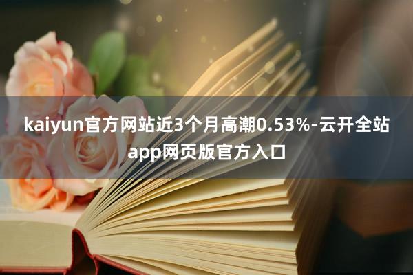 kaiyun官方网站近3个月高潮0.53%-云开全站app网页版官方入口